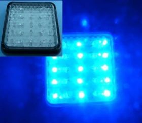 LAMPA 25xLED KW-203B 100x100x28 12-24V