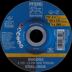 62012630 Cutting discs E 125-1.9 PSF DUO STEELOX