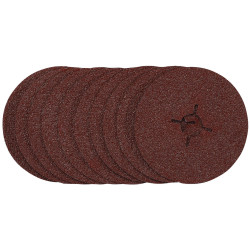 Draper 68377 Fibre Sanding Discs, 115mm, 36 Grit, (Pack of 10)