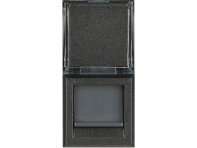 AXOLUTE Gniazdo komputerowe RJ45 kat.6 STP antracyt HS4279C6S LEGRAND