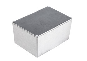 Obudowa Stop aluminium szerokość zew. 89,9mm długość zew. 115 mm wys. zew. 54,9mm RS PRO IP65 Srebrny