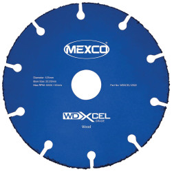 MEXCO WDXCEL12522 WD XCEL Grade Wood Cut Blade 125 x 22mm