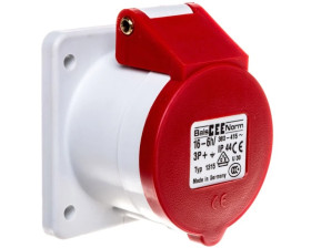 Gniazdo tablicowe 16A 4P 400V 6h IP44 proste 1315