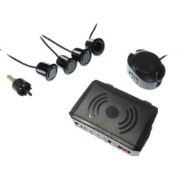 Czujnik Cofania BS502B czarne - regulowane, 4 czujniki, Buzzer, HANTOM