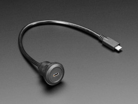 Adafruit USB C Round Panel Mount Extension Cable