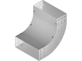 Łuk 90st LUJ300H100 grubość blachy 1,0mm 112930 BAKS