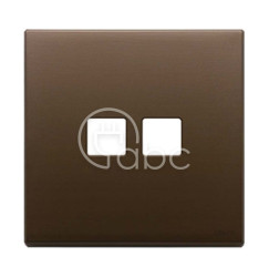 Ramka ozdobna 2Mx2 Flat, szczotkowany ciemny brąz, 22682.2.12