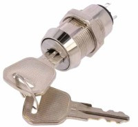 SP-ST246K2 Stacyjka - przełącznik SPDT dwie pozycje ON-ON 4A - wymiary: 22x39mm - klucz wyjmowany w każdej pozycji