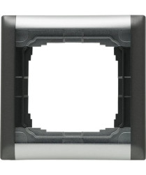 KOS66 PLUS Ramka pojedyncza składana kolorowa grafit + aluminium 66604081