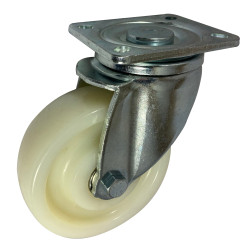 Koło samonastawne średnica kabla 125mm Płyta RS PRO 700kg wysokość całkowita 165mm