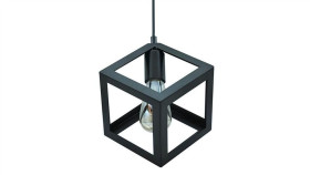 Lampa Wisząca Sufitowa Geometryczna Il Mio Sweden 1Xe27 Czarna - Goldlux