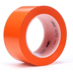 3M 7000028854 Vinyl Tape 471, 50 mm x 33 m, Orange