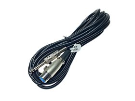 Przyłącze kabel gniazdo XLR- wtyk Jack 6,3mm mono (5m)