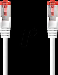 CCGL85221WT10 Patch cable, Cat.6, S/FTP, 1 m, white
