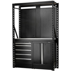 Draper 27972 BUNKER&#xAE; 15Pc Mod. Storage 2 Tier Racking/ Shelving/Cabinet 1500mm