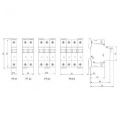Wyłącznik nadprądowy B10A 1P 10kA PR61 SEZ 0074