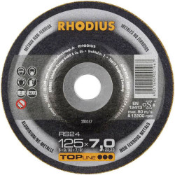 Rhodius 200357 RS24 Grinding Disc 125mm Non-Ferrous Metal Efficient