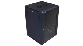 Szafa 19Cali Wisząca Zeta 18U 600X600 Ral9004 Szkło D