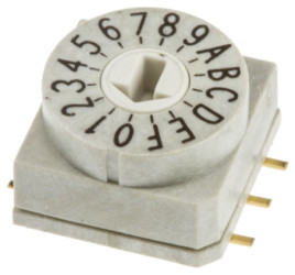 Przełącznik obrotowy, 3P10T, 24V dc, 3-położeniowy, Wurth Elektronik