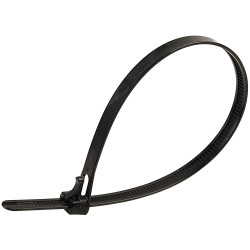 UniStrand Releasable Cable Ties Black 250mm (Pack of 100)