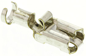 Konektor płaski Żeński 6.35 x 0.81mm długość 22.76mm Izolacja: Nieizolowane Cyna