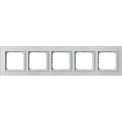 SONATA Ramka pięciokrotna białe szkło szronione R-5RGC/78/00