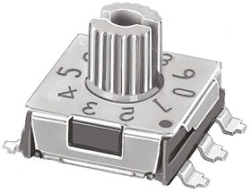 Przełącznik DIP 10-pozycyjny SMD 100 mA przy 5 V DC -25 → +75°C