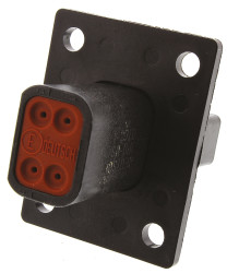 Złącze samochodowe 4-pinowe Deutsch Żeński 13A DT Montaż na panelu Złącze samochodowe