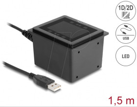 90600 Barcode scanner, 2D, USB, stationary
