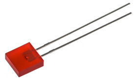 LED, THT, czerwona, 2-Pin, 1,9 V, 100 °, Broadcom