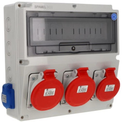 Rozdzielnica 2x5x32A 5x16A 2x3x16A INA=32A IP54 SB-147505-S0050-54