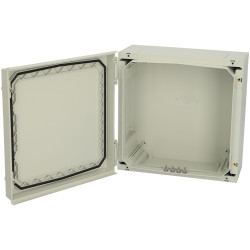 Fibox 4812001 NEO ABS 32x32x15cm G Hinged ABS enclosure with grey cover