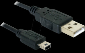 82273 Cable USB 2.0 A > USB 2.0 Mini B, 1,0 m
