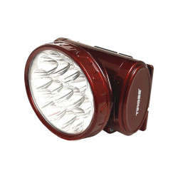 Latarka czołowa TS-776 z ak.czer 13 LED z akumulatorem czerwona