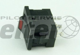 Przeł. kołys. podśw. mały ON-OFF LED czarny