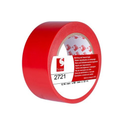 Taśma oznaczeniowa ostrzegawcza 50/33m czerwona 2721 SCAPA