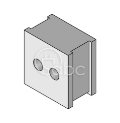Moduł uszczelniający QT multi, QT 2/4, z otworami 2x4-4 mm, 42568