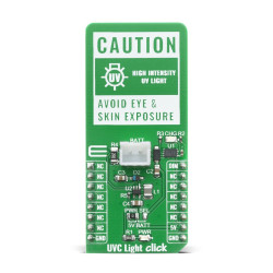 Narzędzie rozwojowe z kategorii „czujniki&#148;, 3535UVC1W, TPS61169, Sterownik LED, UVC Light Click