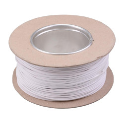 White 1mm Thin Wall Cable 32/0.2mm 100M Reel 16.5A