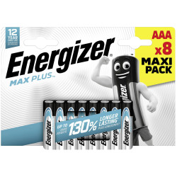 Energizer E303321300 Max Plus AAA Battery Alkali-Manganese 1.5V 8 pc(s)