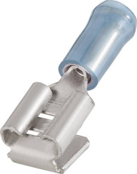 Konektor żeński, izolacja PCW, wtyk miedziany cynowany, 6.3x0.8 mm, 1.0-2.5 mm2, niebies