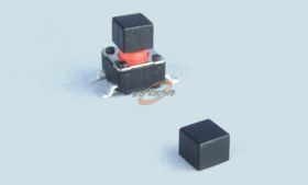 KLAWISZ 4x4x3.3mm CZARNY OTWOR 2.5x2.5mm