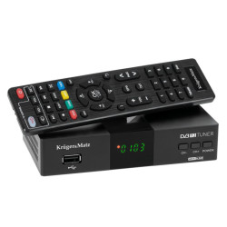Tuner TV naz. DVB-T2 H.265 HEVC KM0550D Kruger&Matz USB,HDMI,Scart