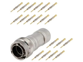 RT0W61419PNH-K Złącze okrągłe wtyk na przewód 19PIN męski zaciskanie IP67