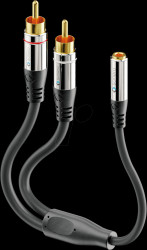 ACA004 2x Cinch to 3.5-mm audio adapter cable 0.2 m