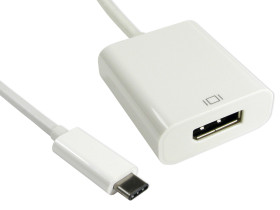 Kabel adaptera, 4K, do wyświetlaczy: 1, USB C, DisplayPort