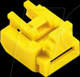 NL03P1YL Port Schloss, RJ45, 12 Stück, gelb