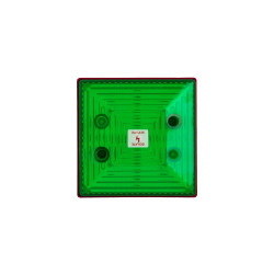 Lampa sygnalizacyjna Clifford & Snell FD40 Migające Zielony LED 28.5V dc Montaż w przegrodzie, Rury osłonowe, Ściana