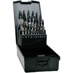 Exact 74962 TIAIN-TIP Twist Drill Bit Set 1-13mm DIN 338 25 Pieces