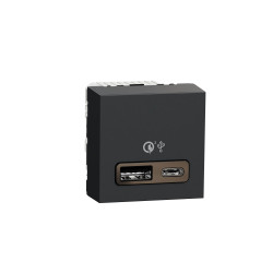 Gniazdo USB USB A, USB C Montaż wpuszczany Schneider Electric 3.4A